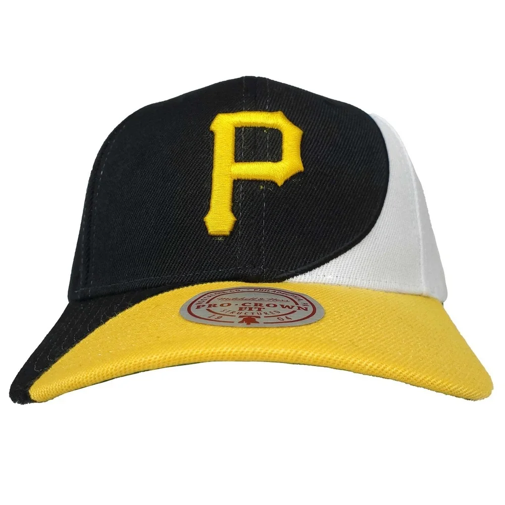 Pittsburgh Pirates Mitchell & Ness MLB Snapback Hat Cap 3D Logo Black NWT‎